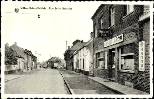 Ak Villers Saint Ghislain Wallonie Hennegau, Rue Jules Beresses