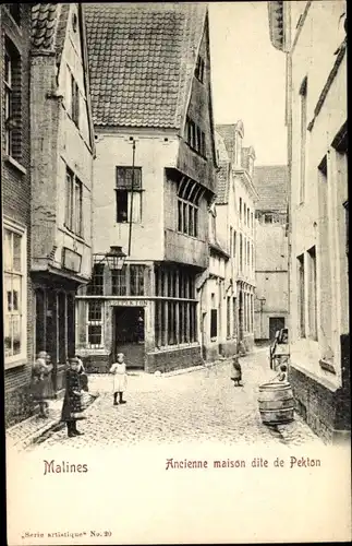 Ak Mechelen Mechelen Mechelen Flandern Antwerpen, ehemaliges sogenanntes Pekton-Haus