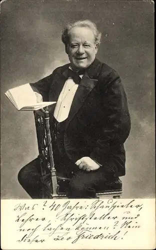 Ak Schauspieler Leo Friedrich