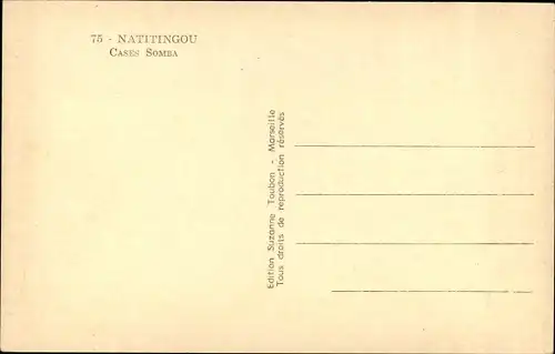 Ak Natitingou Dahomey Benin, Fälle Somba