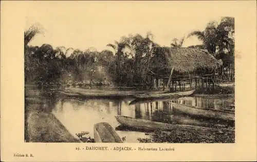 Ak Adjacin Dahomey Benin, Habitation Lacustre