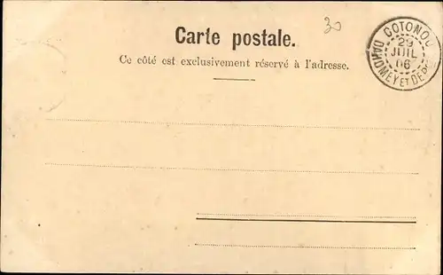 Ak Zagnanado Dahomey Benin, Eine natürliche Quelle