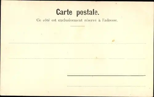 Ak Dahomey Benin, Eine einheimische Hütte mit Palisade