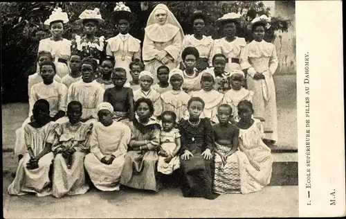 Ak Dahomey Benin, High School für Mädchen