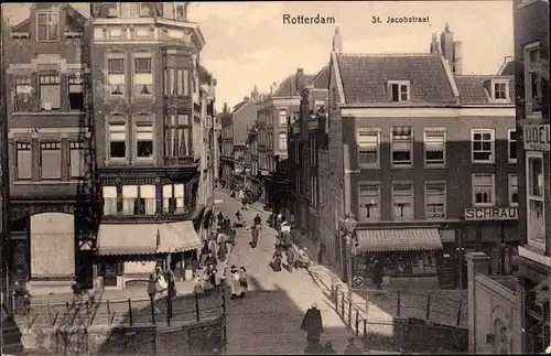 Ak Rotterdam Südholland Niederlande, St. Jacobsstraße