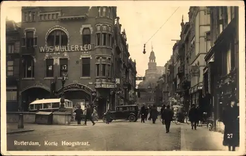 Ak Rotterdam Südholland Niederlande, kurze Hauptstraße