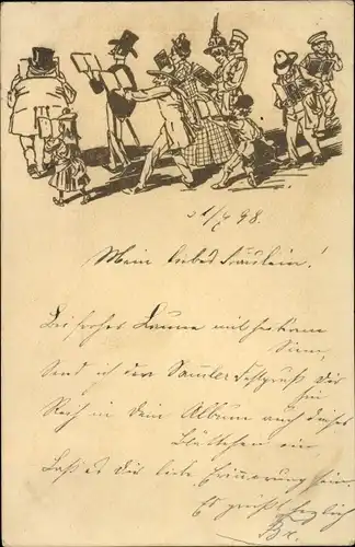 Judaika Ak Singende Juden