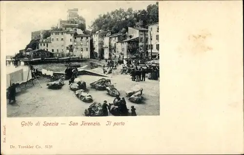 Ak San Terenzo La Spezia Liguria, Il Porto