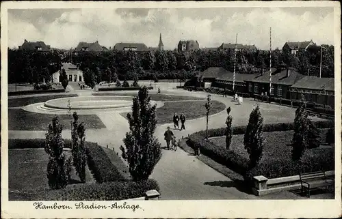 Ak Hamborn Duisburg im Ruhrgebiet, Stadion-Anlage