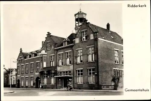 Ak Ridderkerk Südholland Niederlande, Gemeindehaus