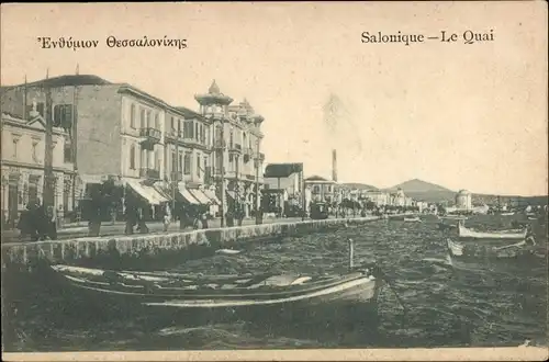 Ak Thessaloniki Thessaloniki Griechenland, Der Kai