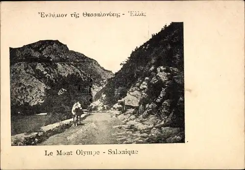 Ak Salonique Griechenland, Le Mont Olympe, Berg Olymp