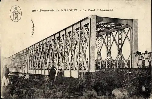 Ak Dschibuti, Die Aouache-Brücke