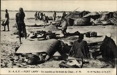 Ak N Djamena Fort Lamy Tschad, Ein Marsch über die Grenzen von Chari