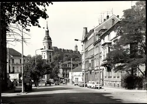 Ak Greiz im Vogtland, Teil der August-Bebel-Straße