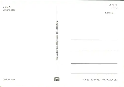 Ak Jena in Thüringen, Johannistor