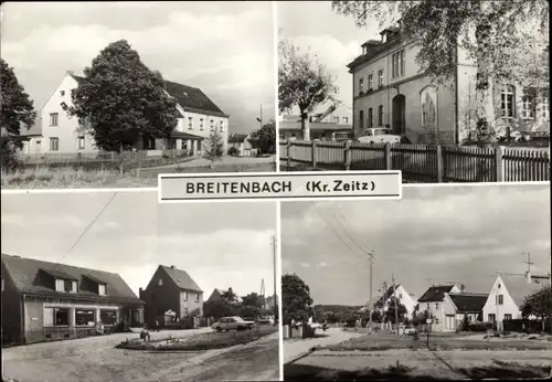 Ak Breitenbach Wetterzeube im Burgenlandkreis, Gaststätte, Touristenstation, Landwarenhaus, Anger