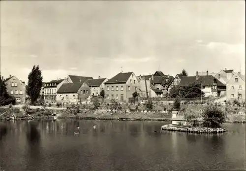 Ak Ronneburg in Thüringen, Teich in Richtung Paitzdorf