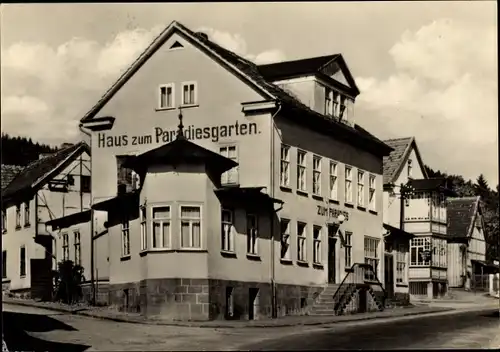 Ak Engelsbach Leinatal Thüringen, Haus zum Paradiesgarten