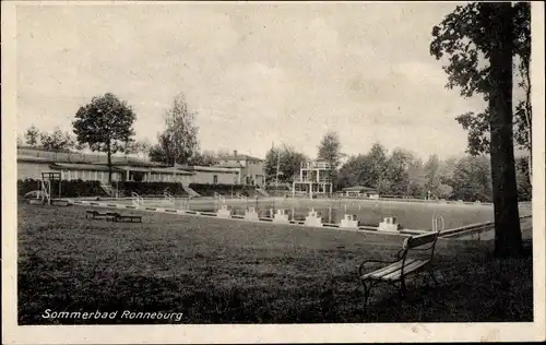 Ak Ronneburg in Thüringen, Sommerbad, Schwimmbad