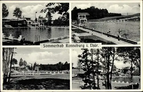 Ak Ronneburg in Thüringen, Sommerbad, Schwimmbad