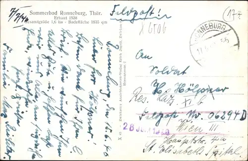 Ak Ronneburg in Thüringen, Sommerbad, Schwimmbad