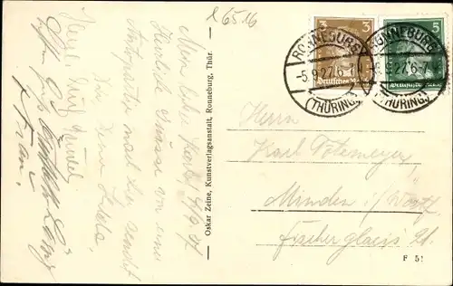 Ak Ronneburg in Thüringen, Markt, Geschäfte