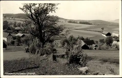 Ak Johnsbach Glashütte im Osterzgebirge, Panorama, oberer Gasthof
