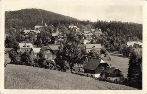 Ak Bärenfels Altenberg im Erzgebirge, Panorama, Teilortsansicht