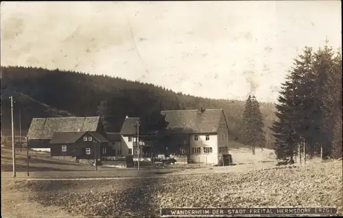 Ak Hermsdorf im Erzgebirge, Wanderheim der Stadt Freital