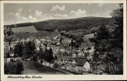 Ak Schmiedeberg Dippoldiswalde im Erzgebirge, Gesamtansicht