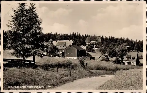 Ak Oberbärenburg Altenberg im Erzgebirge, Panorama, Teilortsansicht