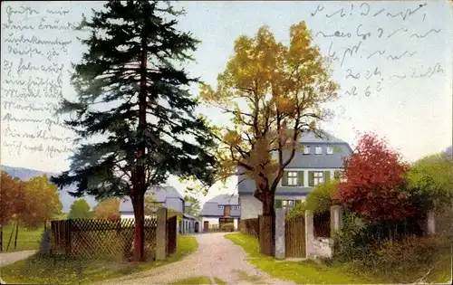 Ak Rehefeld Zaunhaus Altenberg im Erzgebirge, Photochromie, Nenke und Ostermaier, Heim Jägerhof