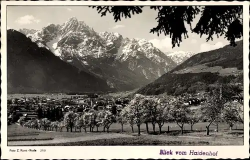 Ak Lienz in Tirol, Blick vom Haidenhof, Ort mit Umgebung