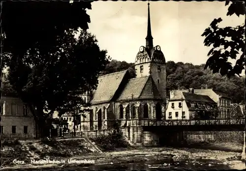 Ak Untermhaus Gera in Thüringen, Marienkirche