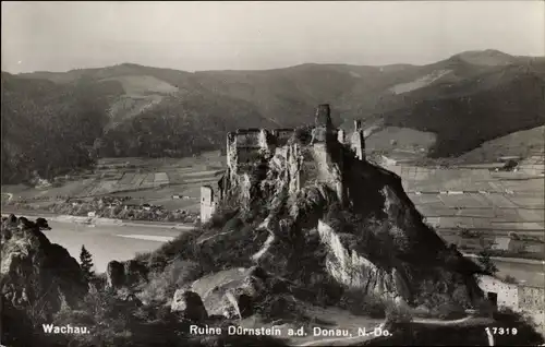 Ak Wachau Krems an der Donau in Niederösterreich, Ruine Dürnstein