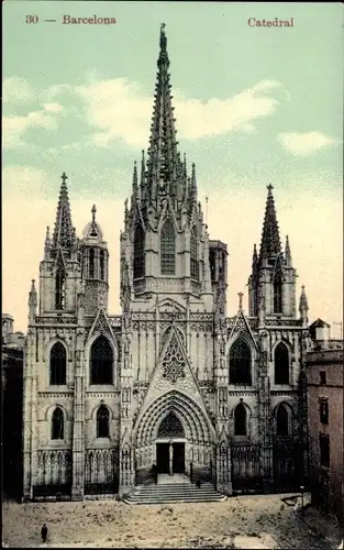 Ak Barcelona Katalonien Spanien, Kathedrale