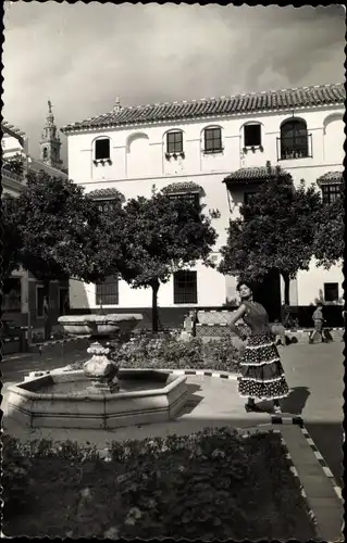 Ak Sevilla Andalusien, Plazza de Dofia, Barrio Santa Cruz