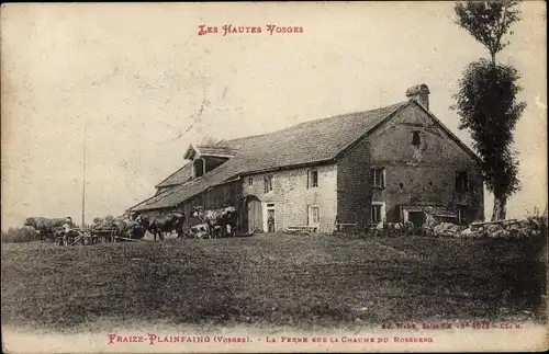 Ak Fraize Vosges, Le Ferme sur la Chaume du Rossberg