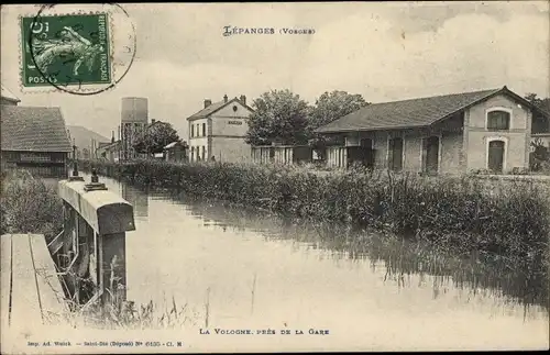 Ak Lépanges sur Vologne Lothringen Vosges, Pres de la Gare