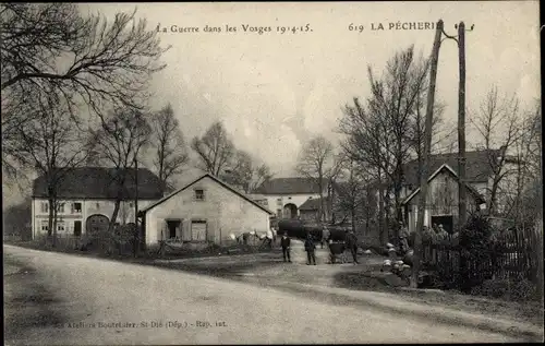 Ak La Pêcherie Saint Dié des Vosges, La Guerre dans les Vosges 1914-1915, Ortspartie