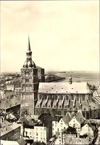 Ak Stralsund in Vorpommern, Nikolaikirche von Süden