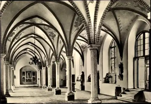 Ak Stralsund in Vorpommern, Katharinenkloster, Kapitelsaal (Remter), jetzt Kunsthistorisches Museum