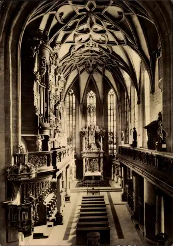 Ak Altenburg in Thüringen, Schlosskirche, Innenansicht, Chor