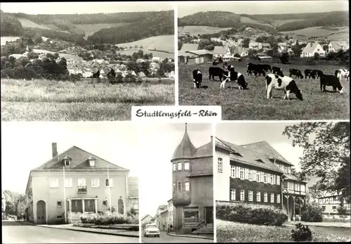 Ak Stadtlengsfeld in der Rhön Thüringen, Teilansichten, Felda-Lichtspiele, Obertor, Diät-Sanatorium