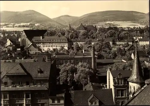 Ak Saalfeld an der Saale Thüringen, Blick zum Franziskaner-Kloster