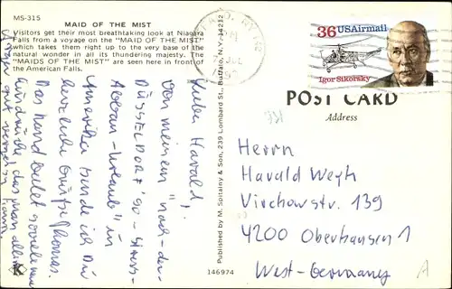 Ak Niagara Falls New York USA
