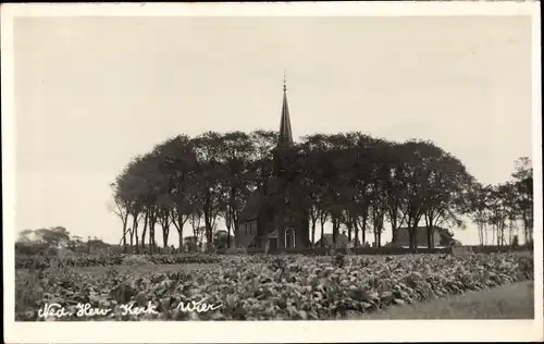 Foto Ak Wier Friesland, Ned. Herv. Kerk