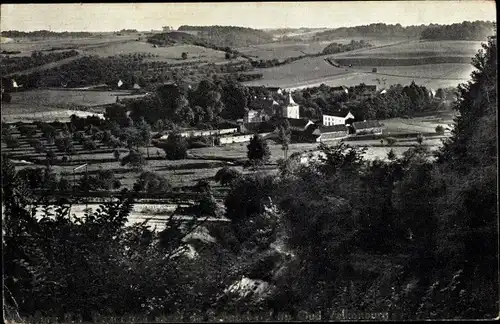 Ak Valkenburg Limburg Niederlande, Panorama vanaf de Schaesberg op Oud Valkenburg