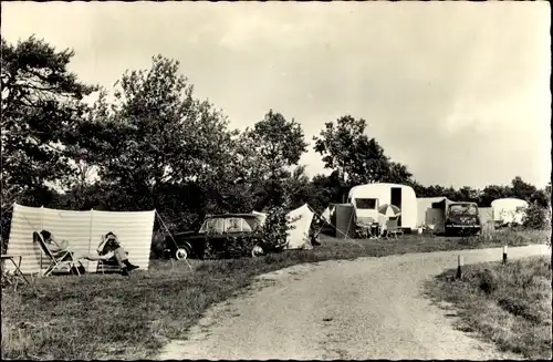 Ak Vledder Drenthe, Adelhof Bungalows Camping Pension Theehuis